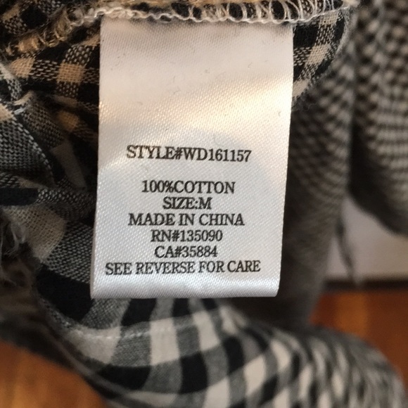 NWT MAXI  by white crow, leather tie belt black & taupe check, button up. - Picture 9 of 10